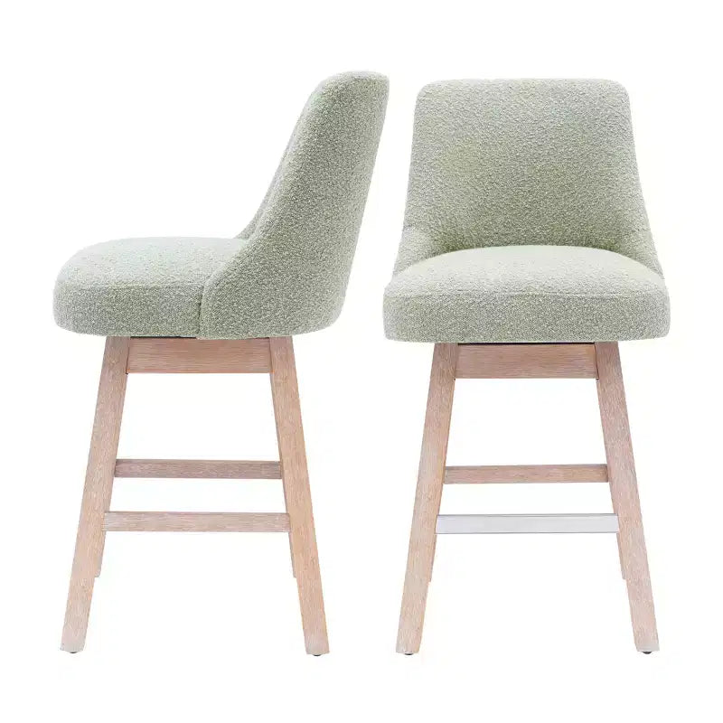 WestinTrends 26 sgabelli da bar girevoli imbottiti ad altezza bancone (set da 2), Desert Sage