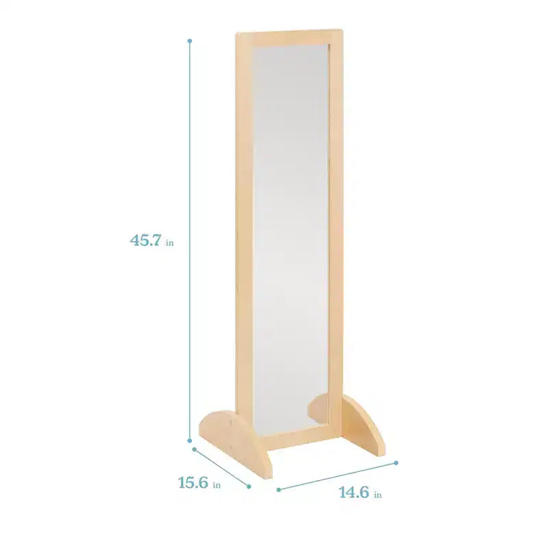 ECR4Kids Specchio Bidirezionale a Doppia Faccia in Legno, Mobili Montessori