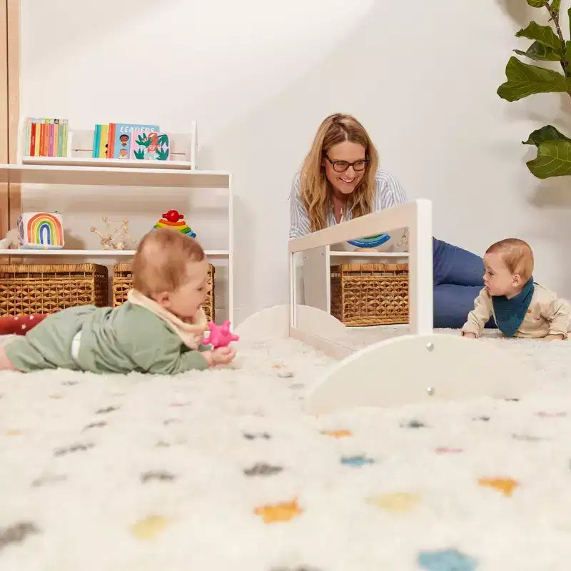 ECR4Kids Specchio Bidirezionale a Doppia Faccia in Legno, Mobili Montessori