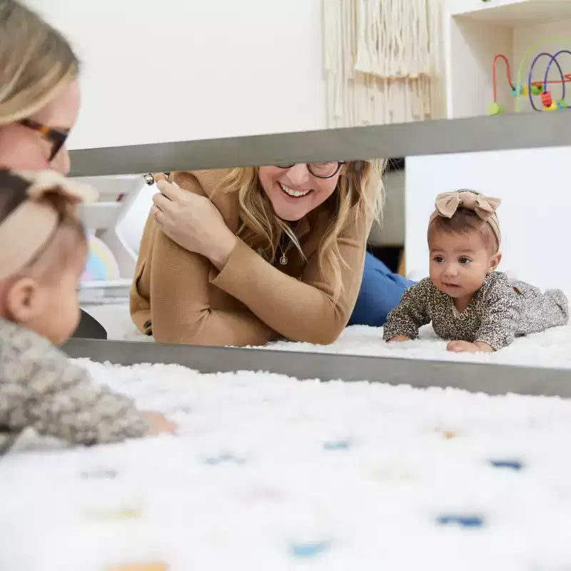 ECR4Kids Specchio Bidirezionale a Doppia Faccia in Legno, Mobili Montessori