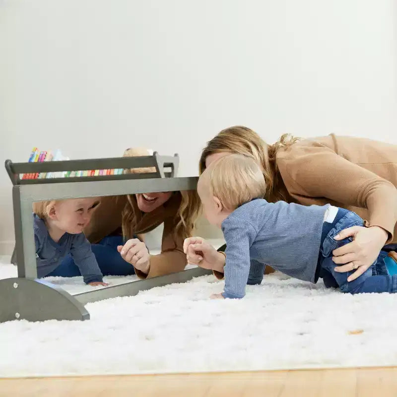 ECR4Kids Specchio Bidirezionale a Doppia Faccia in Legno, Mobili Montessori