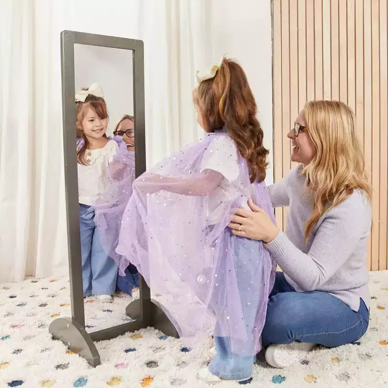 ECR4Kids Specchio Bidirezionale a Doppia Faccia in Legno, Mobili Montessori