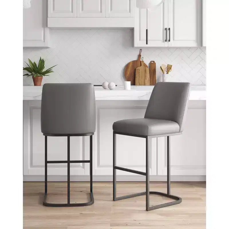 Manhattan Comfort Set di 2 Sgabelli da Bar Serena