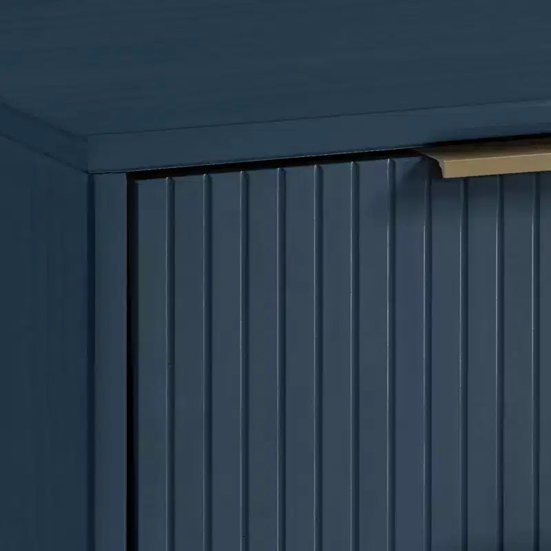 Set camera da letto Manhattan Comfort 3 pezzi Granville Comò stretto con cassettiera e comodino