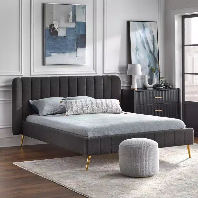 Letto con piattaforma Cambria Queen Channel - Lifestorey