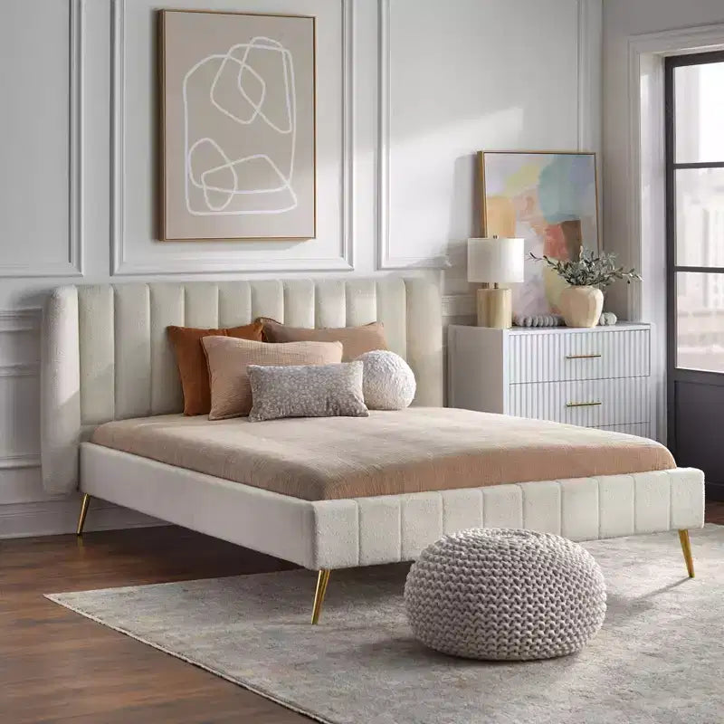 Letto con piattaforma Cambria Queen Channel - Lifestorey