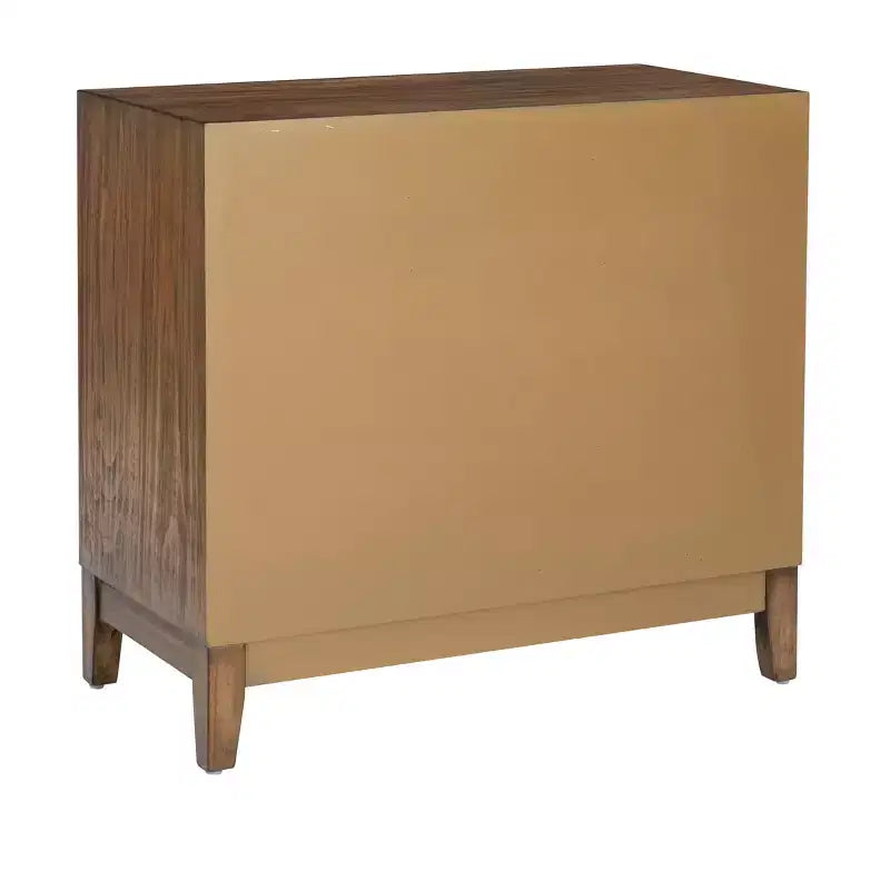 Mobiletto decorativo Powell Buchanan in legno massello a 2 ante e 2 ripiani