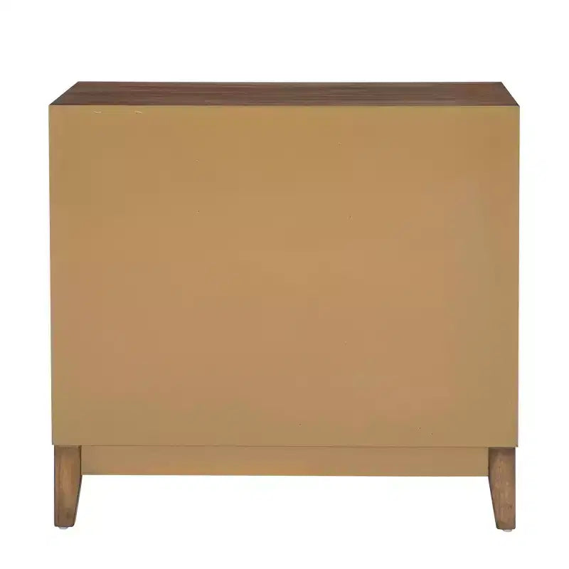 Mobiletto decorativo Powell Buchanan in legno massello a 2 ante e 2 ripiani