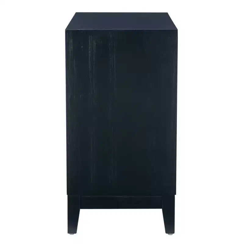 Mobiletto decorativo Powell Buchanan in legno massello a 2 ante e 2 ripiani