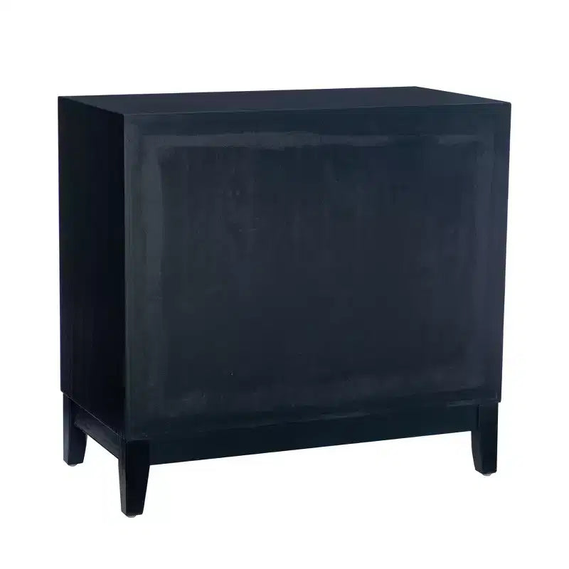 Mobiletto decorativo Powell Buchanan in legno massello a 2 ante e 2 ripiani