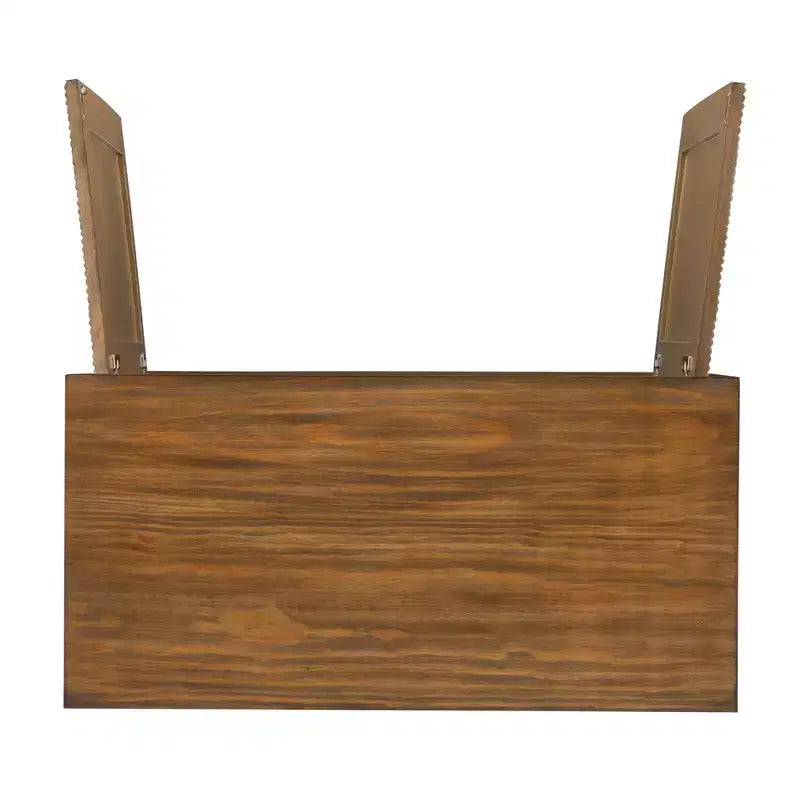 Mobiletto decorativo Powell Buchanan in legno massello a 2 ante e 2 ripiani