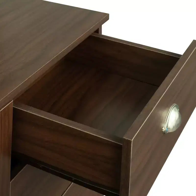 Scrivania per computer con libreria per ufficio, workstation con cassetti 4W - ModernLuxe