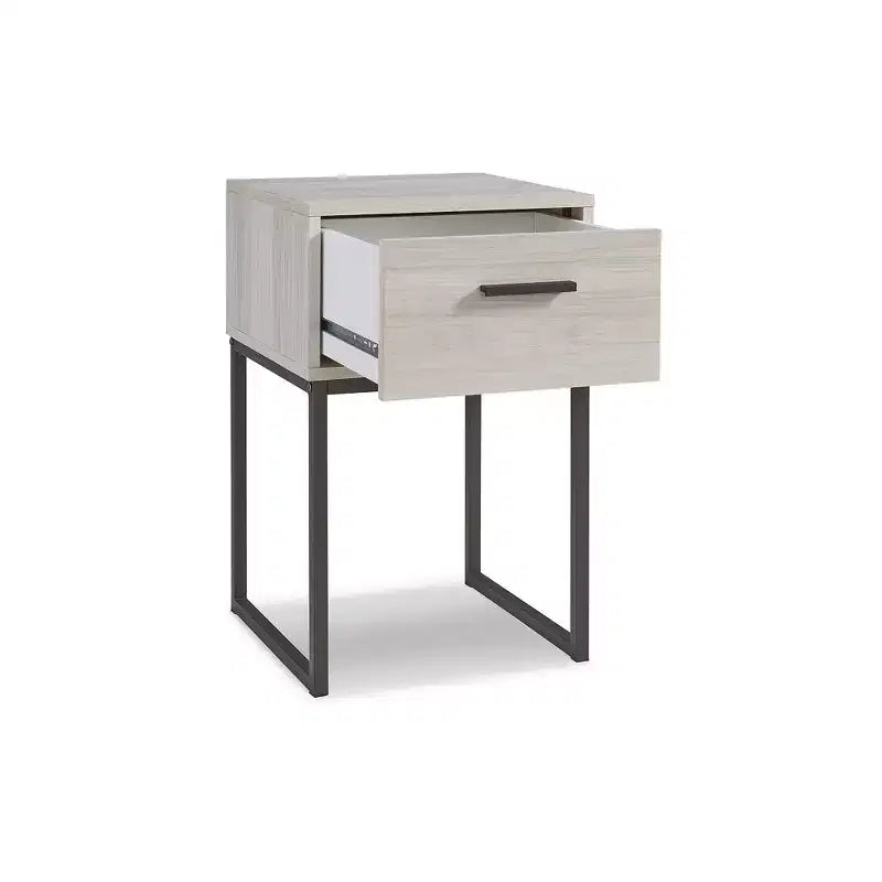 Comodino contemporaneo Signature Design by Ashley Socalle a 1 cassetto, legno chiaro naturale