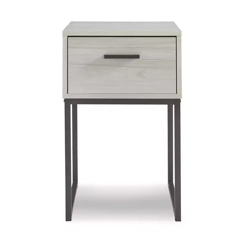 Comodino contemporaneo Signature Design by Ashley Socalle a 1 cassetto, legno chiaro naturale