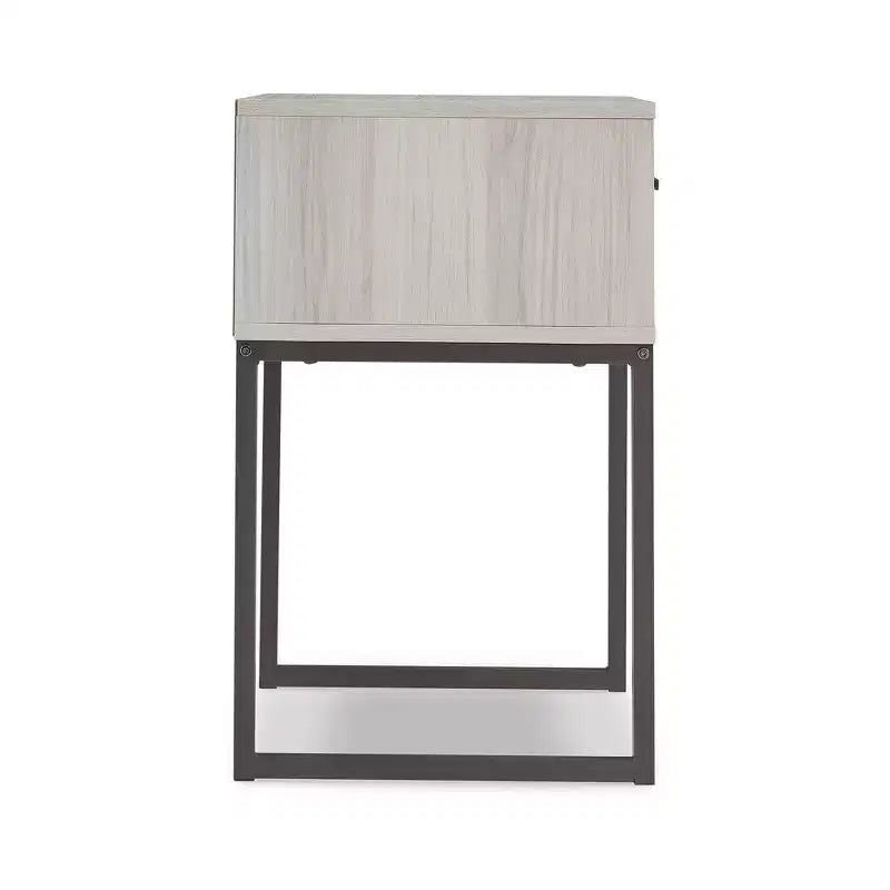 Comodino contemporaneo Signature Design by Ashley Socalle a 1 cassetto, legno chiaro naturale