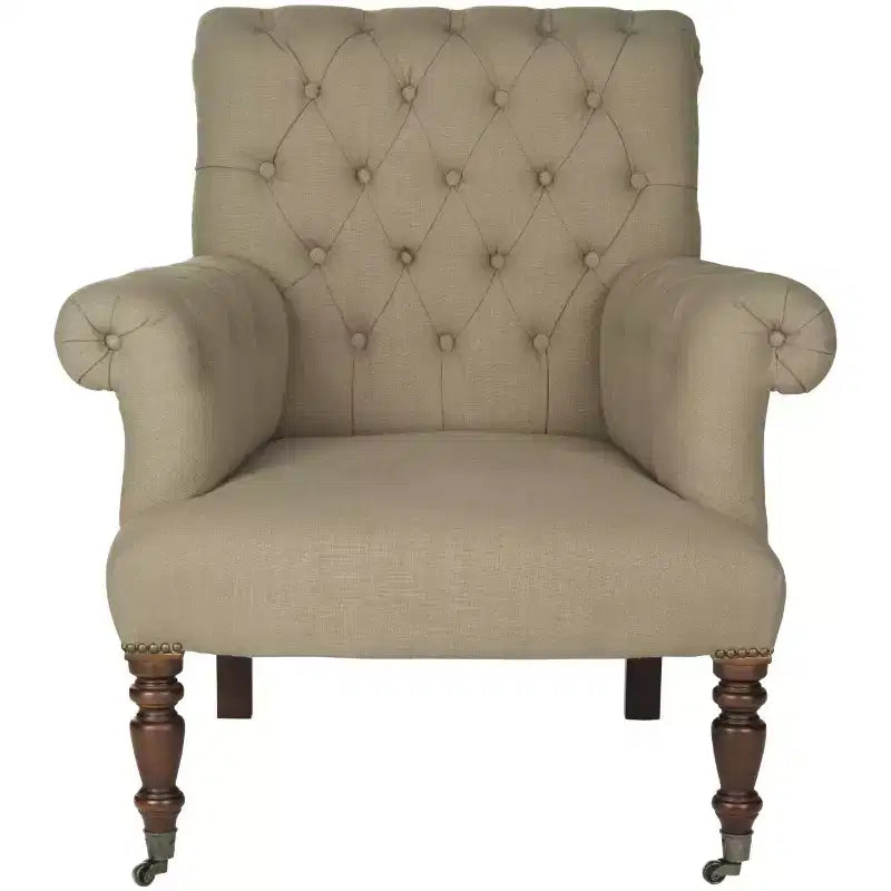 Bennett Club Chair - MCR4737A - True Taupe - Safavieh