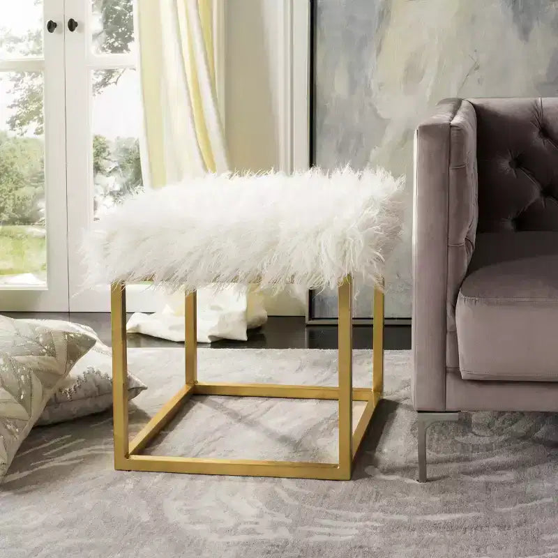 Pouf Rowan Square - FOX6288 - Safavieh Couture