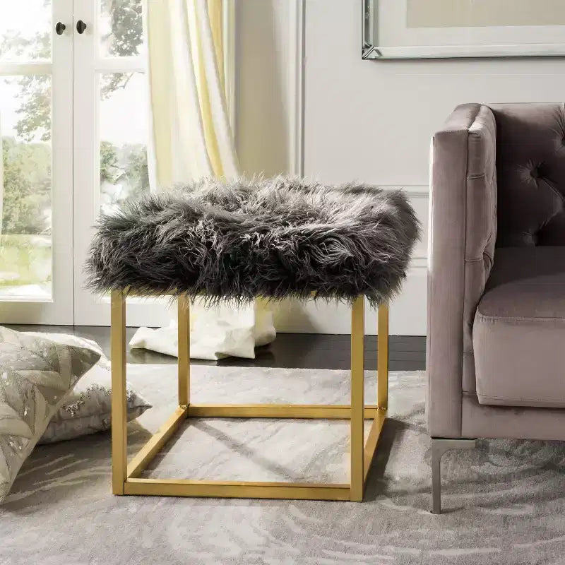 Pouf Rowan Square - FOX6288 - Safavieh Couture