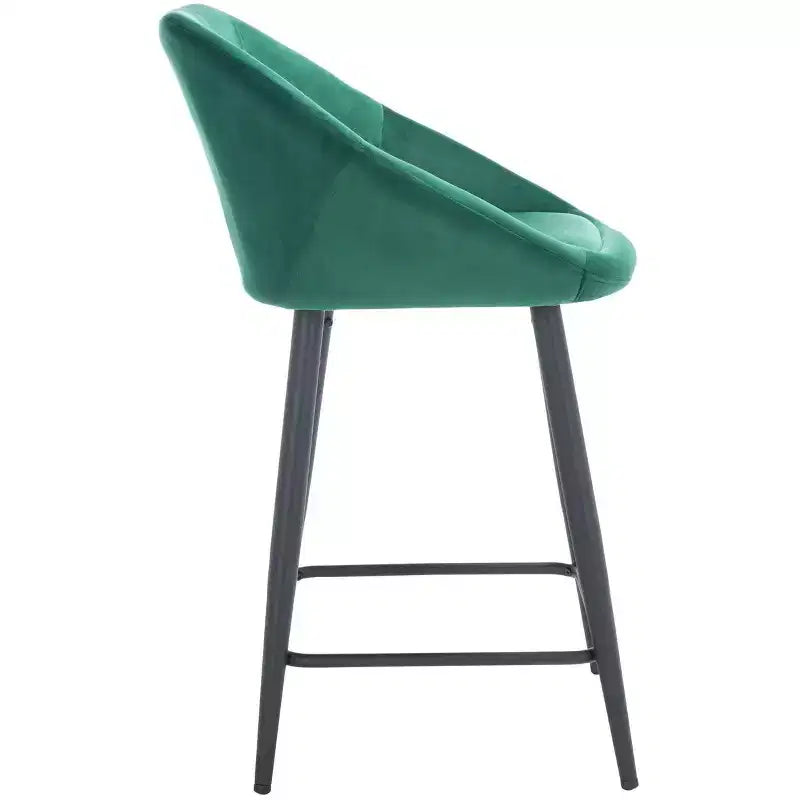 Sgabello da bancone Zorica - BST7502 - Smeraldo/Nero - Safavieh