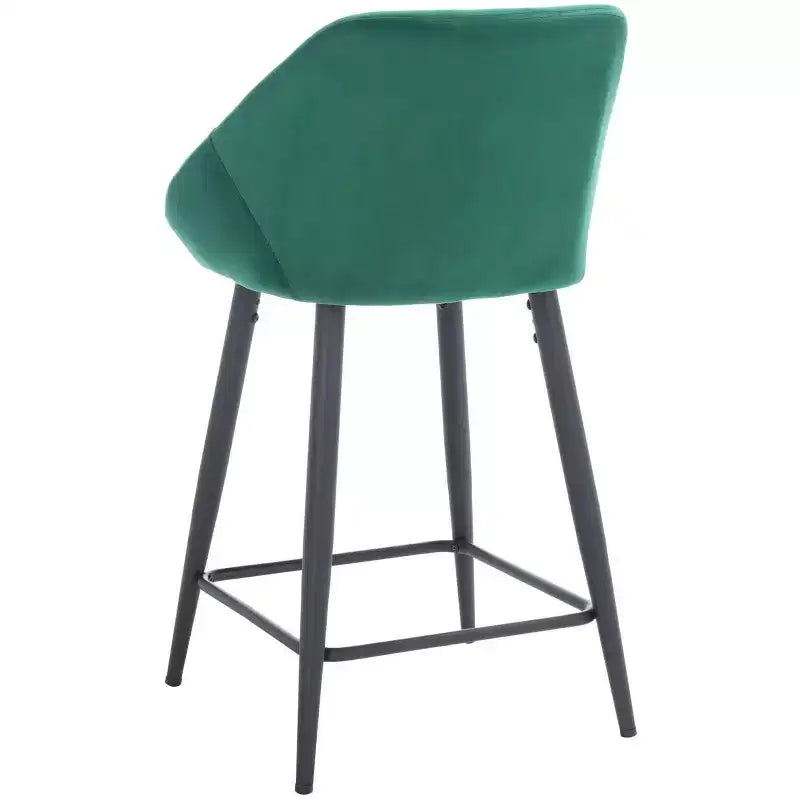 Sgabello da bancone Zorica - BST7502 - Smeraldo/Nero - Safavieh