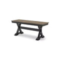 Signature Design by Ashley Wildenauer 50 Dining Bench, Brown & Black