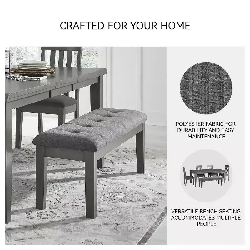 Signature Design by Ashley Panca da pranzo Hallanden 50 contemporanea, bicolore grigio