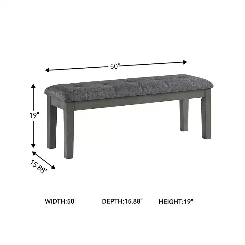 Signature Design by Ashley Panca da pranzo Hallanden 50 contemporanea, bicolore grigio