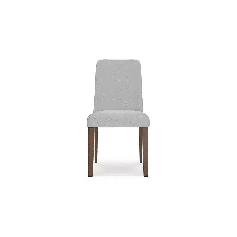 Signature Design by Ashley Lyncott, Sedia da Pranzo Contemporanea Imbottita con Cuscino in Schiuma, Set da 2, Crema e Marrone
