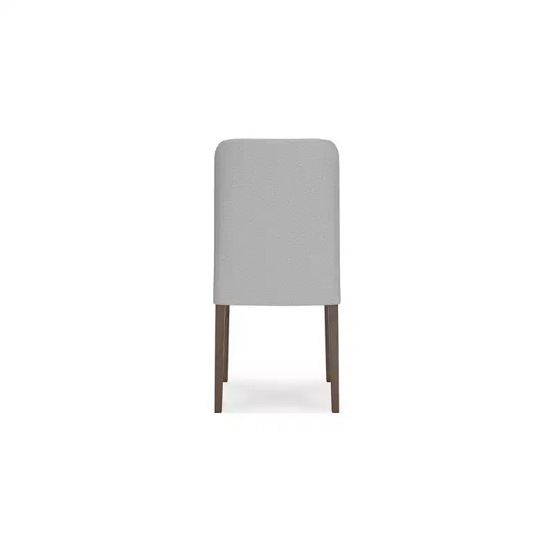 Signature Design by Ashley Lyncott, Sedia da Pranzo Contemporanea Imbottita con Cuscino in Schiuma, Set da 2, Crema e Marrone
