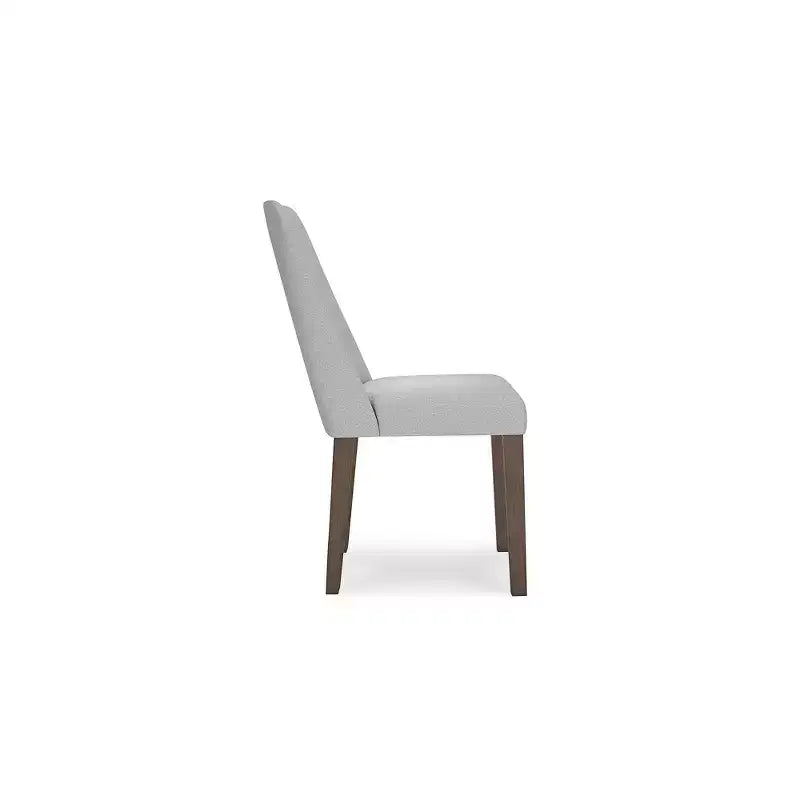 Signature Design by Ashley Lyncott, Sedia da Pranzo Contemporanea Imbottita con Cuscino in Schiuma, Set da 2, Crema e Marrone