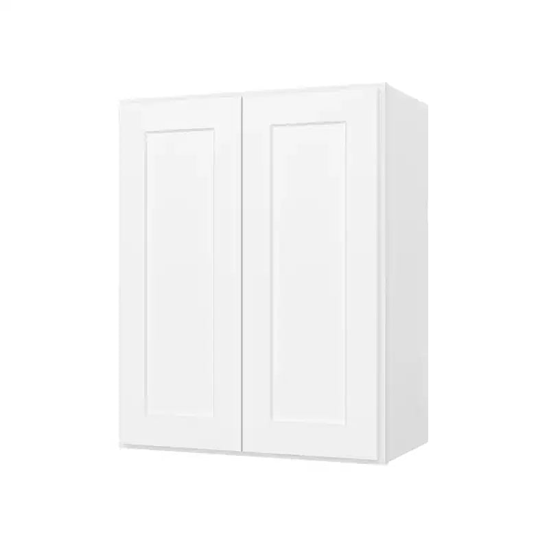 HOMLUX Easy-DIY pensile da cucina 12 in D in Shaker White, da montare, 2 ante-2 ripiani