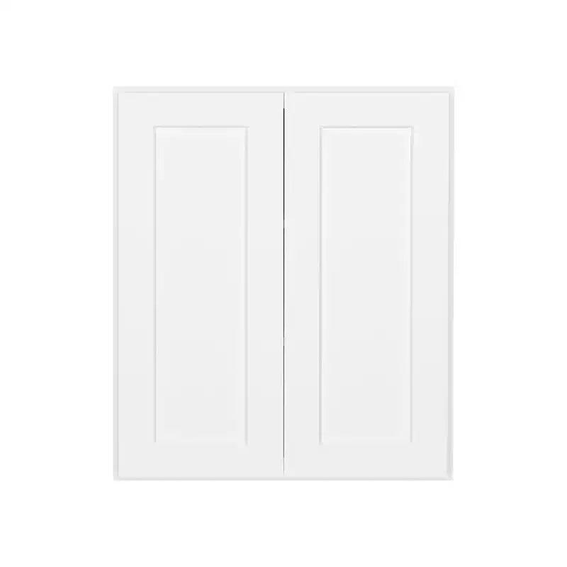 HOMLUX Easy-DIY pensile da cucina 12 in D in Shaker White, da montare, 2 ante-2 ripiani