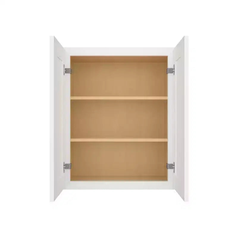 HOMLUX Easy-DIY pensile da cucina 12 in D in Shaker White, da montare, 2 ante-2 ripiani