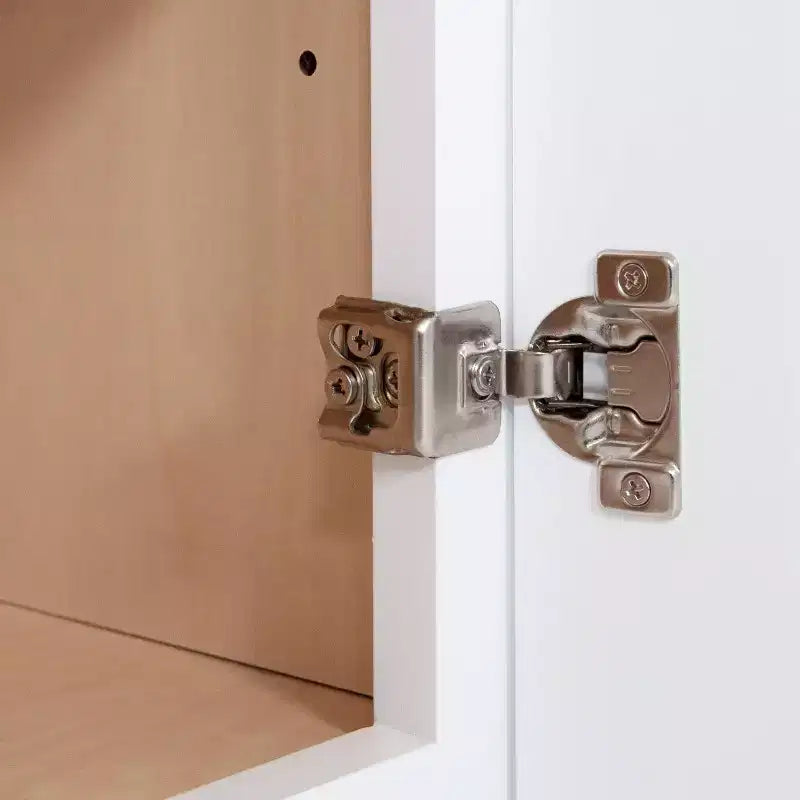 HOMLUX Easy-DIY pensile da cucina 12 in D in Shaker White, da montare, 2 ante-2 ripiani