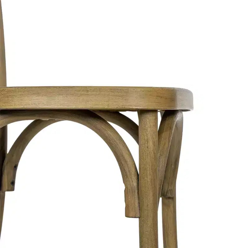 Flash Furniture HERCULES Confezione da 2 sedie con schienale a croce in resina effetto legno per interni/esterni uso commerciale