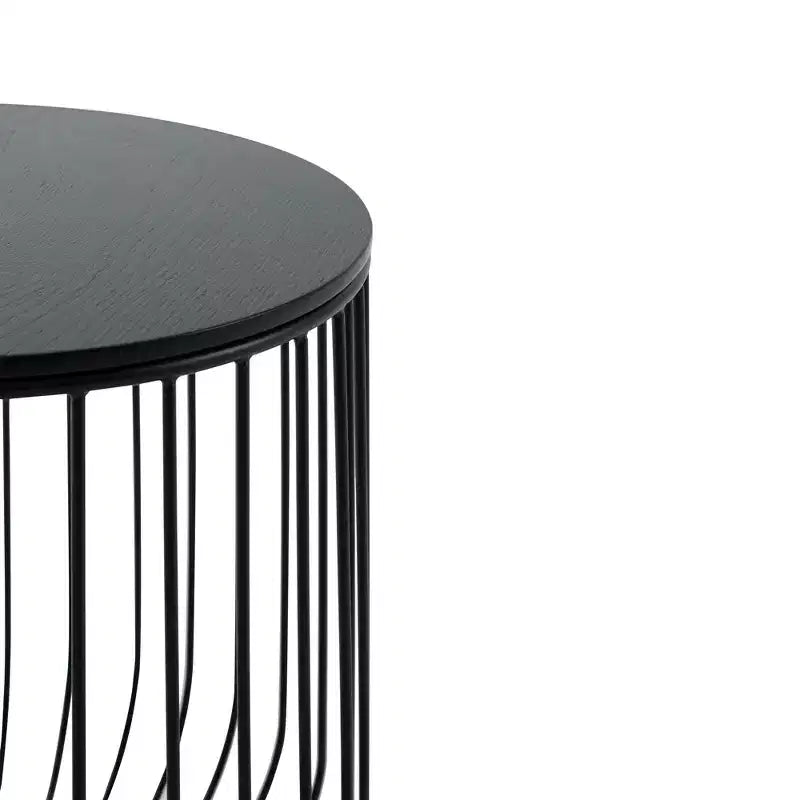 Tavolino Moderno Mid-Century LeisureMod Runswick - Tavolino d'Appoggio in Legno e Metallo con Vano Contenitore a Scomparsa e Vano Segreto