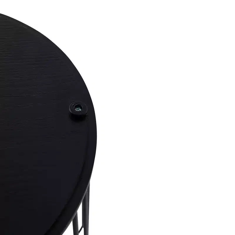 Tavolino Moderno Mid-Century LeisureMod Runswick - Tavolino d'Appoggio in Legno e Metallo con Vano Contenitore a Scomparsa e Vano Segreto