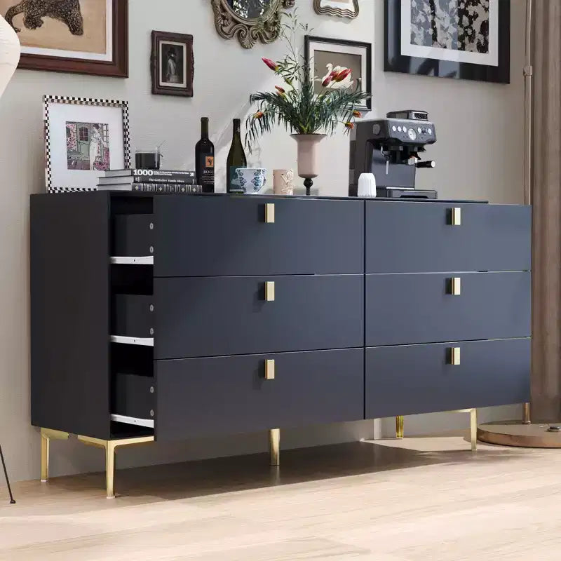Famapy Cassettiera portaoggetti a 6 cassetti, comò moderno