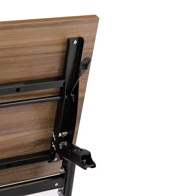 Tavolo da formazione ribaltabile per carichi pesanti Emma e Oliver con design impilabile, pannello per la privacy, gambe a Y, piano del tavolo, telaio in metallo