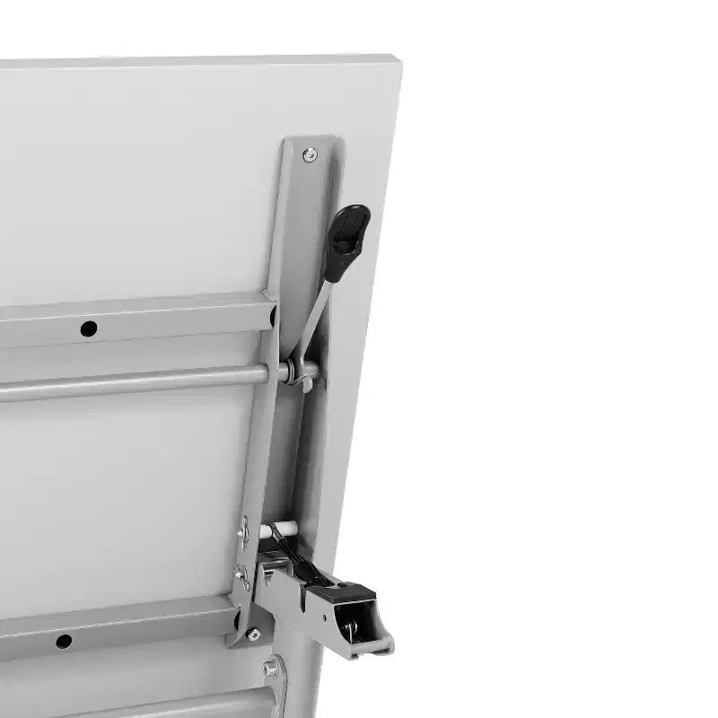 Tavolo da formazione ribaltabile per carichi pesanti Emma e Oliver con design impilabile, pannello per la privacy, gambe a Y, piano del tavolo, telaio in metallo