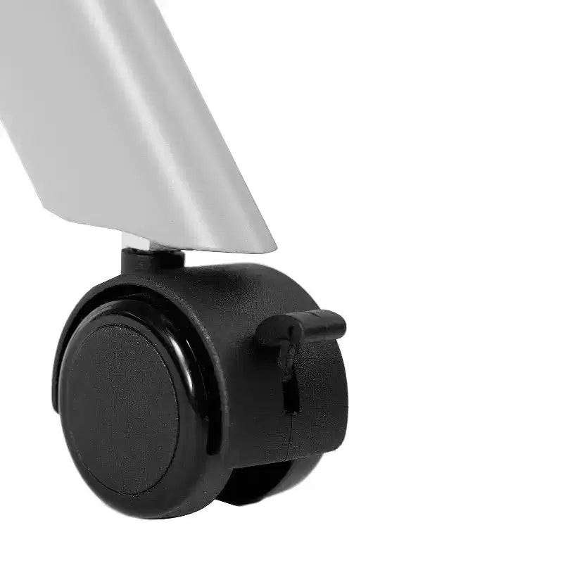Tavolo da formazione ribaltabile per carichi pesanti Emma e Oliver con design impilabile, pannello per la privacy, gambe a Y, piano del tavolo, telaio in metallo