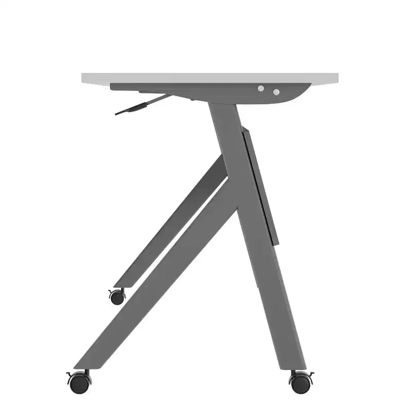 Tavolo da formazione ribaltabile per carichi pesanti Emma e Oliver con design impilabile, pannello per la privacy, gambe a Y, piano del tavolo, telaio in metallo
