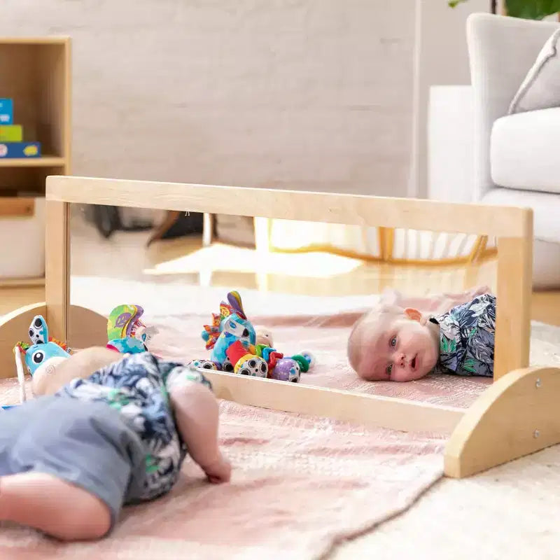 ECR4Kids Specchio Bidirezionale Monofacciale in Legno per Bambini, Mobili per Bambini