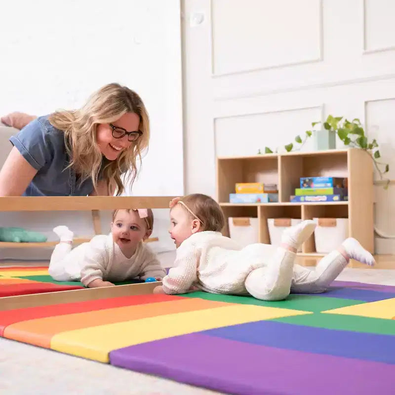 ECR4Kids Specchio Bidirezionale Monofacciale in Legno per Bambini, Mobili per Bambini