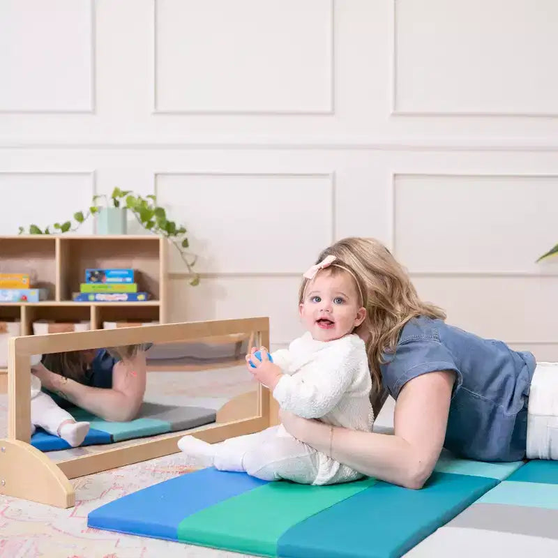 ECR4Kids Specchio Bidirezionale Monofacciale in Legno per Bambini, Mobili per Bambini