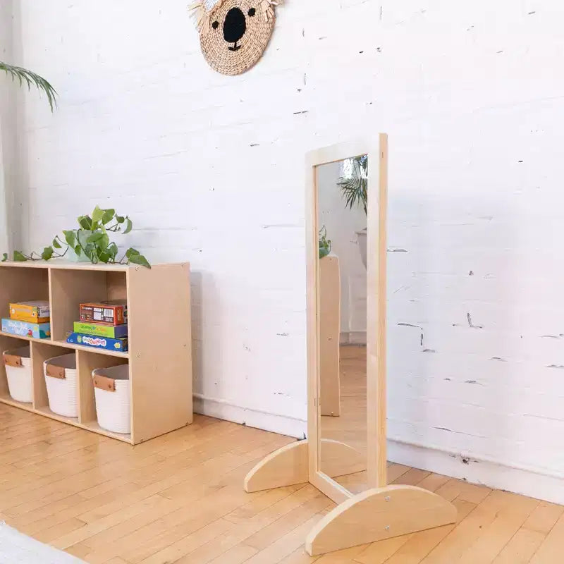 ECR4Kids Specchio Bidirezionale Monofacciale in Legno per Bambini, Mobili per Bambini