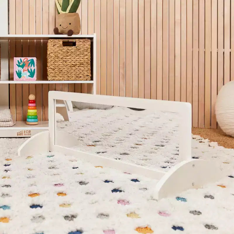 ECR4Kids Specchio Bidirezionale Monofacciale in Legno per Bambini, Mobili per Bambini