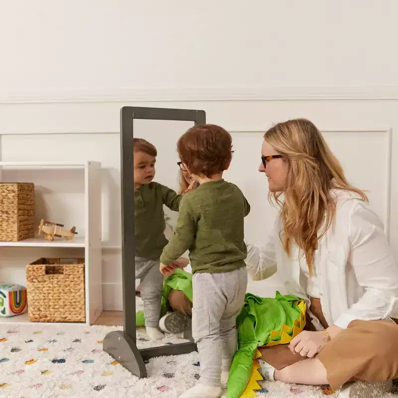 ECR4Kids Specchio Bidirezionale Monofacciale in Legno per Bambini, Mobili per Bambini