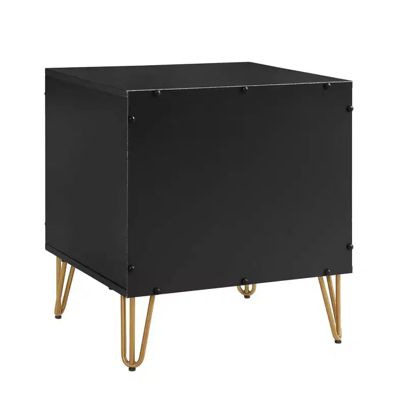 Manhattan Comfort Dumbo Set Comò Moderno a 5 Cassetti e Comodino a 2 Cassetti, 2 Pezzi