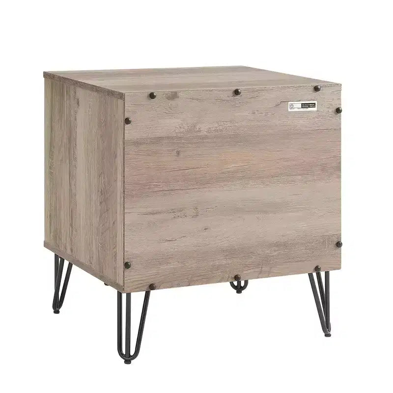 Manhattan Comfort Dumbo Set Comò Moderno a 5 Cassetti e Comodino a 2 Cassetti, 2 Pezzi